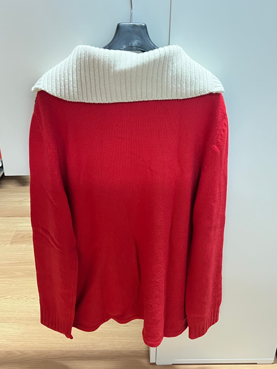 푸시버튼 하프짚업 니트 풀오버 상품이미지3