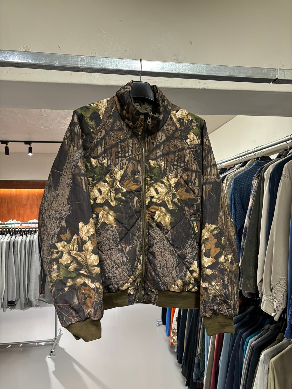 빈티지 리얼트리 리버시블 퀼팅 자켓 (Mossy oak)    상품이미지4