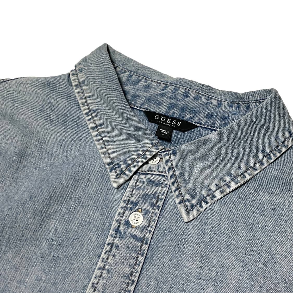 게스 원포켓 데님 셔츠 상품이미지5