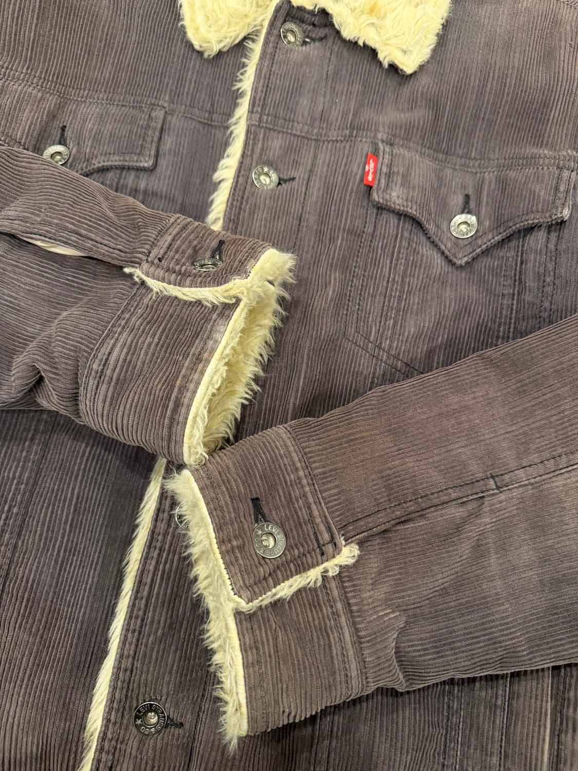 00s Levis 리바이스 쉐르파 코듀로이 웨스턴 트러커 자켓 상품이미지8