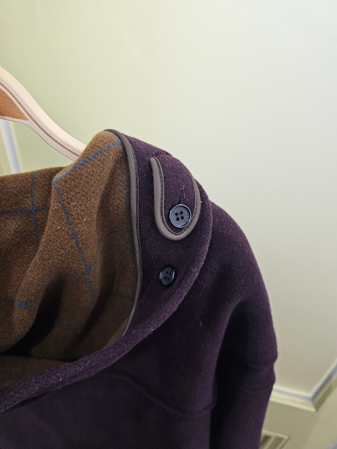 Mitsumine U.K 딥퍼플 떡볶이 코트 상품이미지8