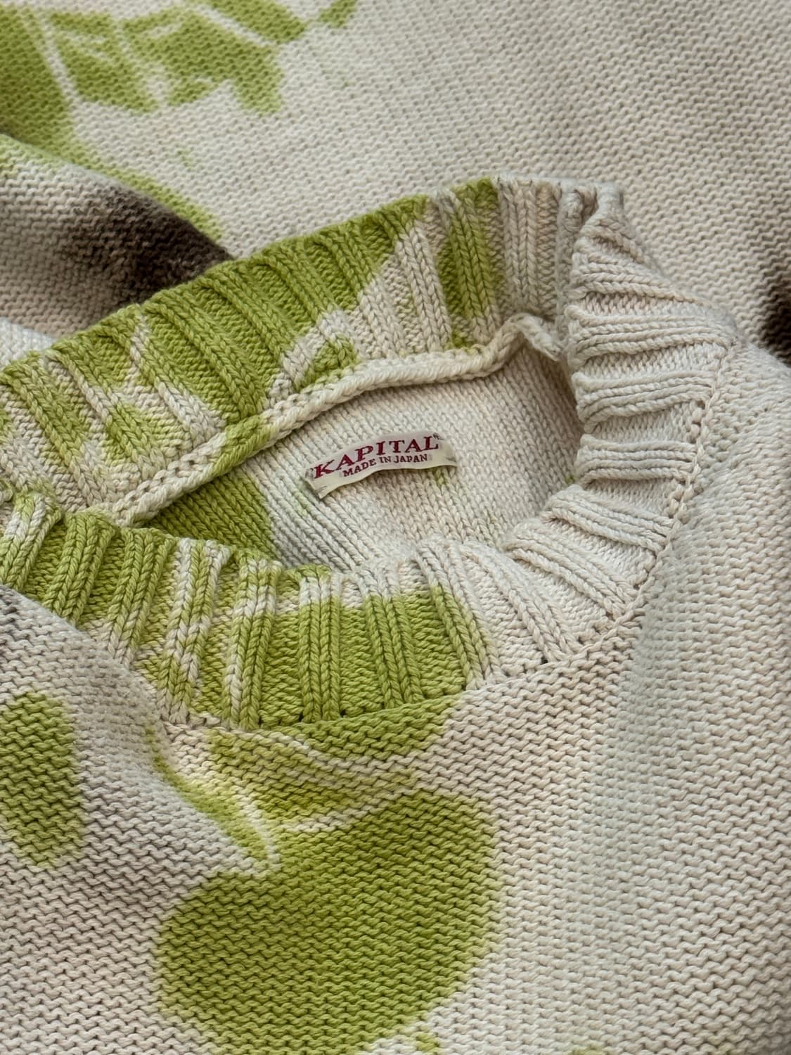 캐피탈 타이다이 코튼 니트 스웨터 상품이미지7