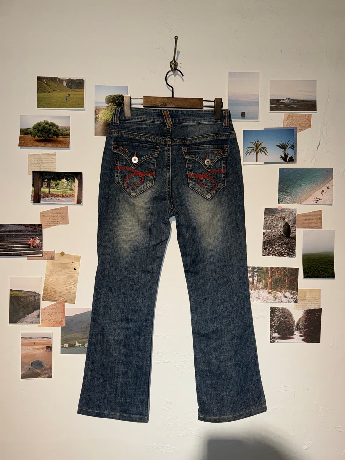 오렌지 스티치 데님 팬츠 상품이미지3