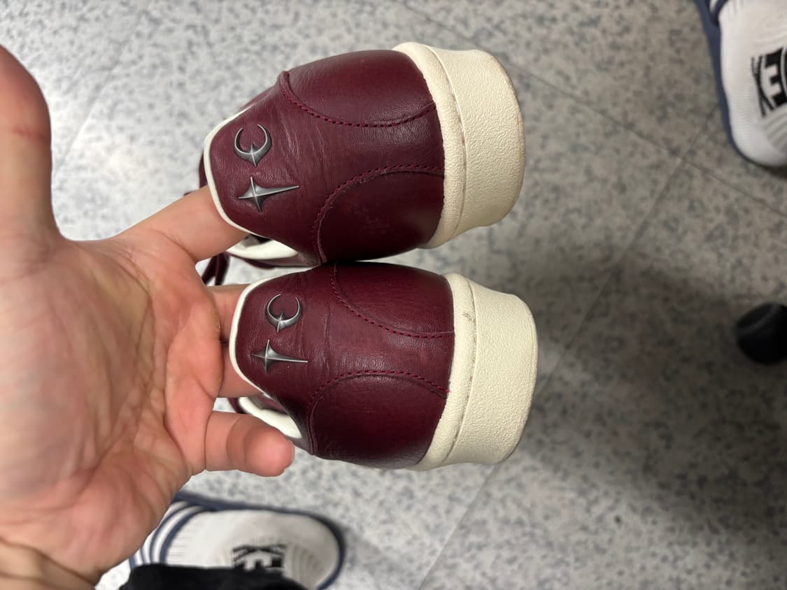 아디다스 떠그 클럽 슈퍼스타 빈티지 버건디 크림 화이트 상품이미지3