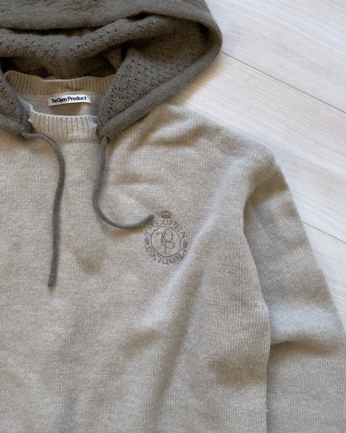 [TheOpen Product] Wool Knit Hoodie 상품이미지4