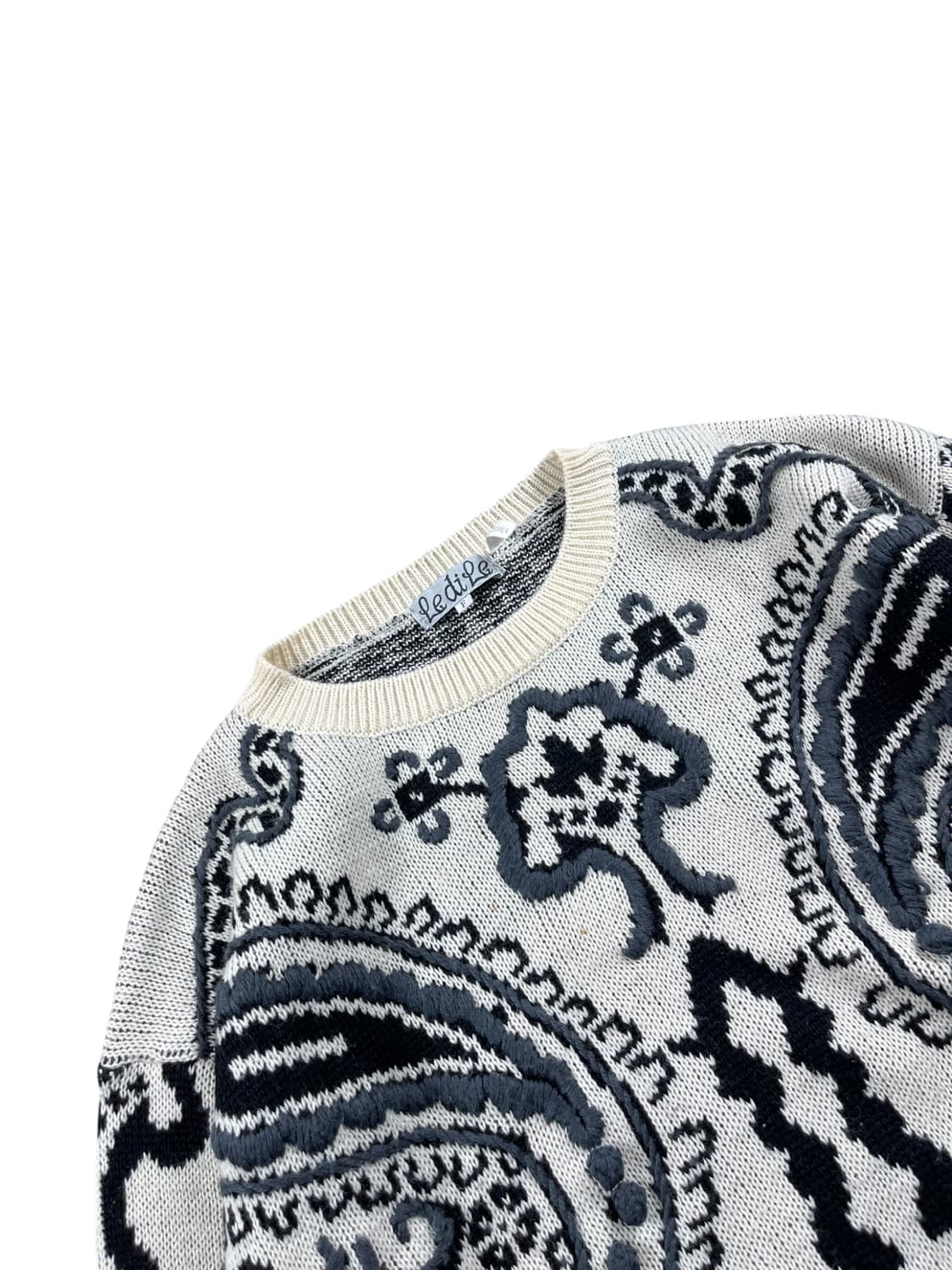 Vintage 페이즐리 패턴 니트  상품이미지2