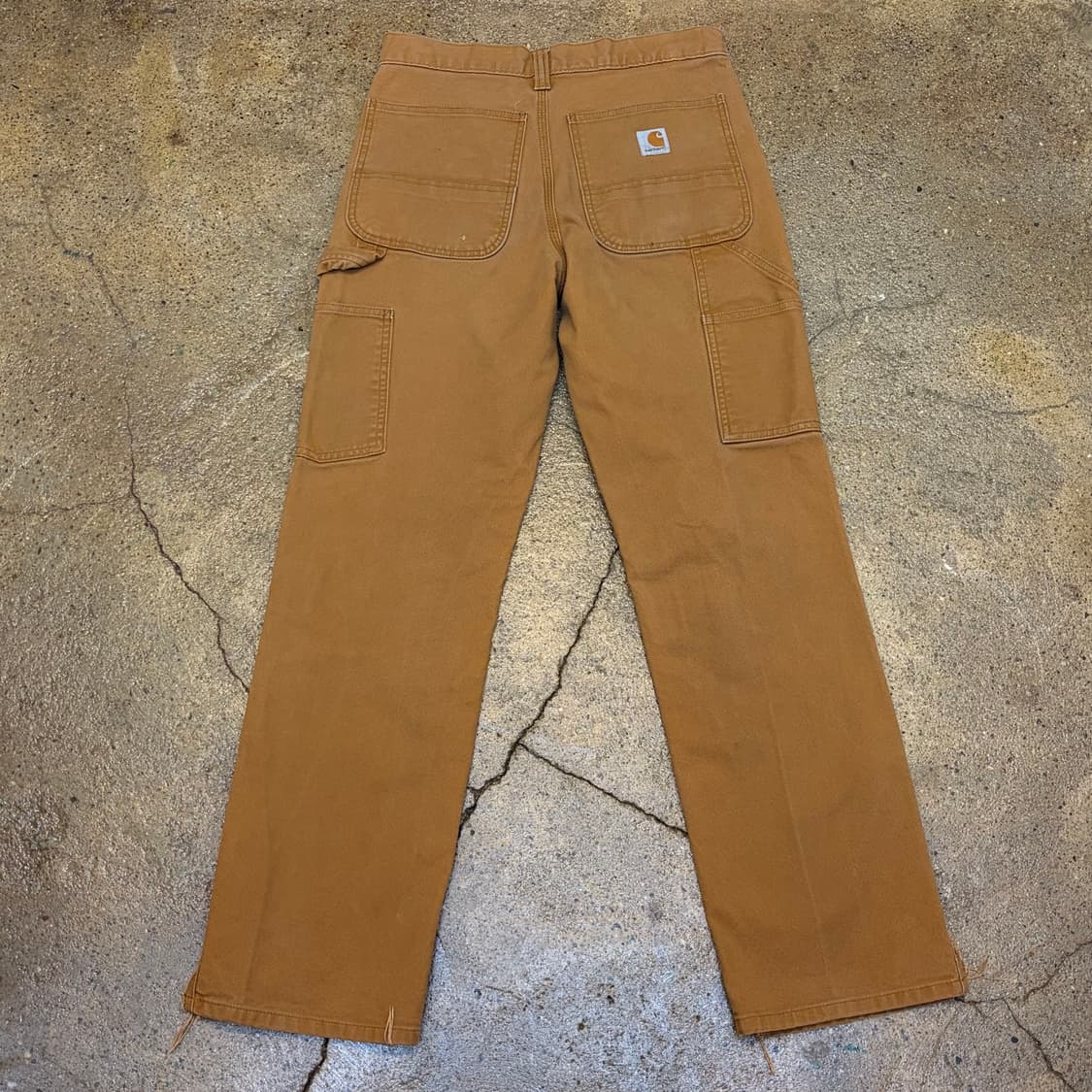 00s USA 빈티지 칼하트 샌드스톤 싱글니 워크팬츠 상품이미지6
