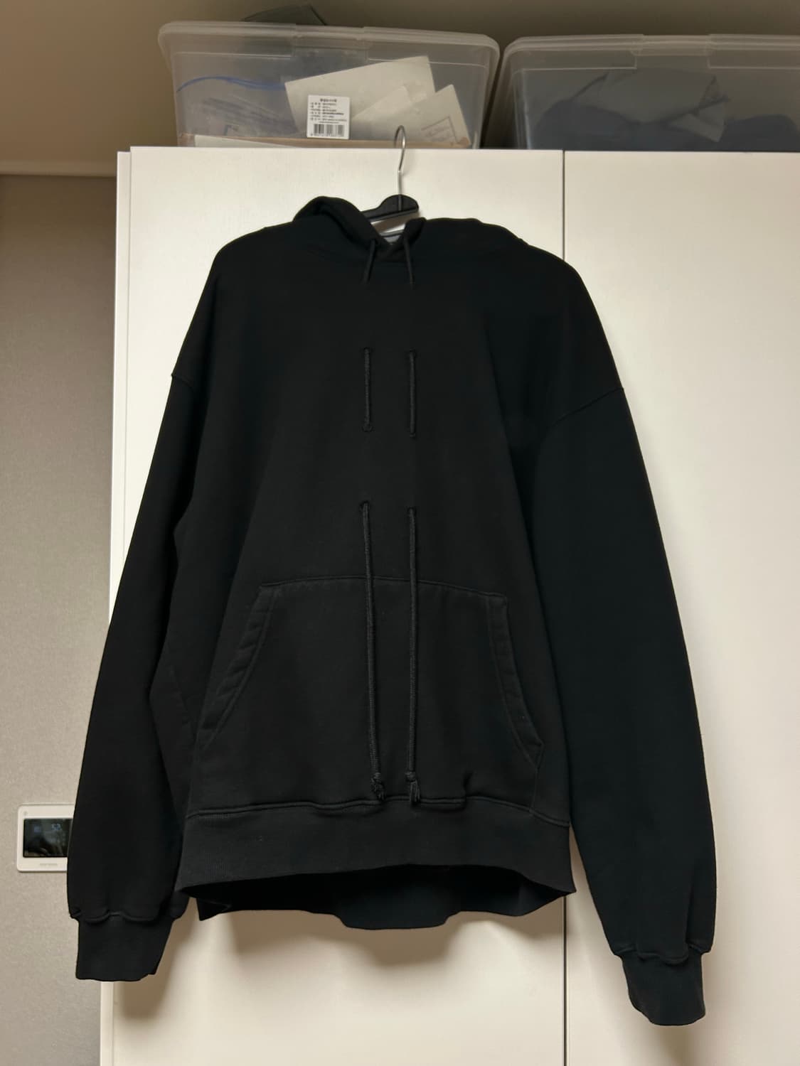 씬 블랙 후디 상품이미지1