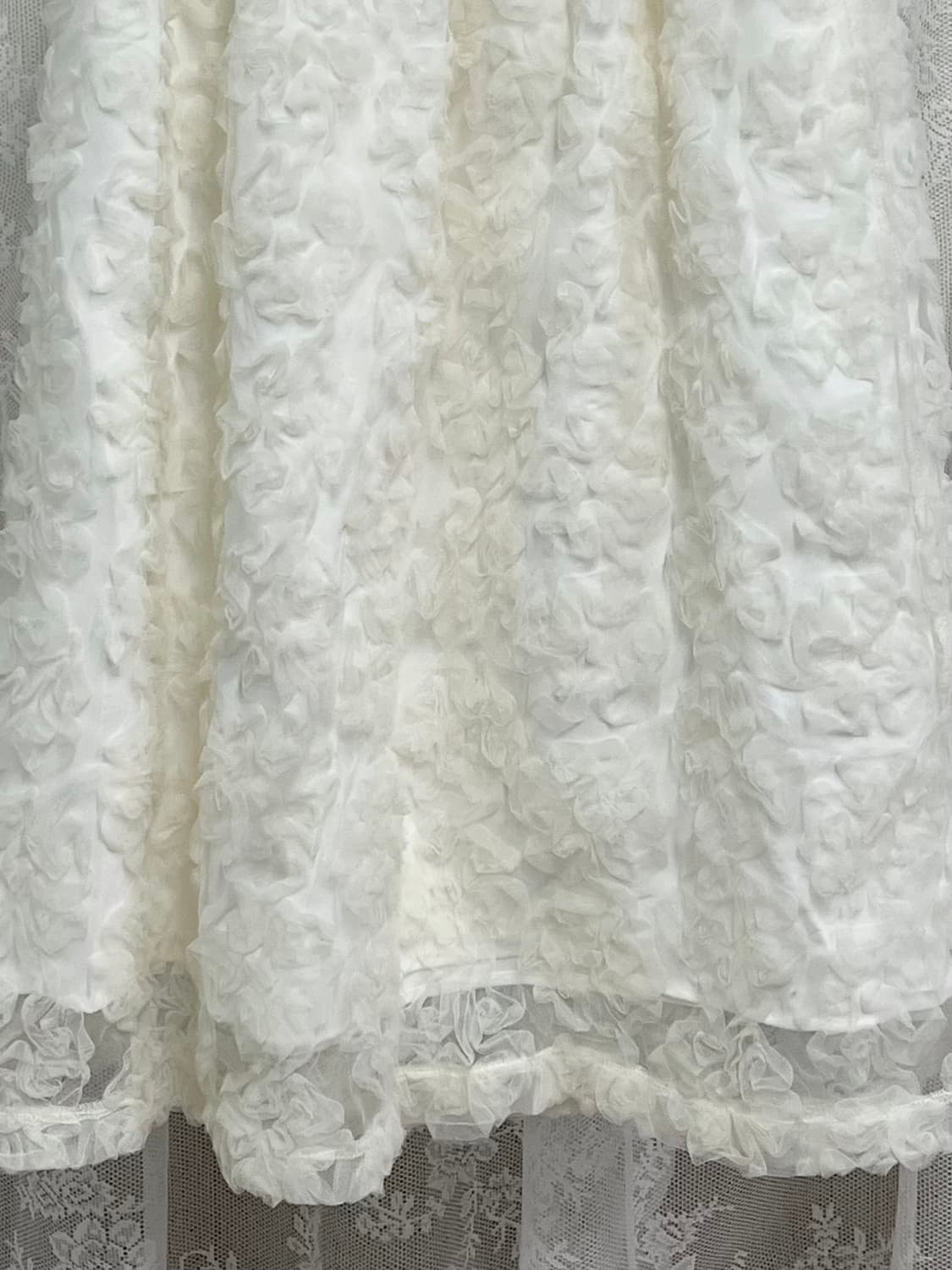 F) 쏘이르 플라워 레이스 스커트 아이보리 상품이미지3