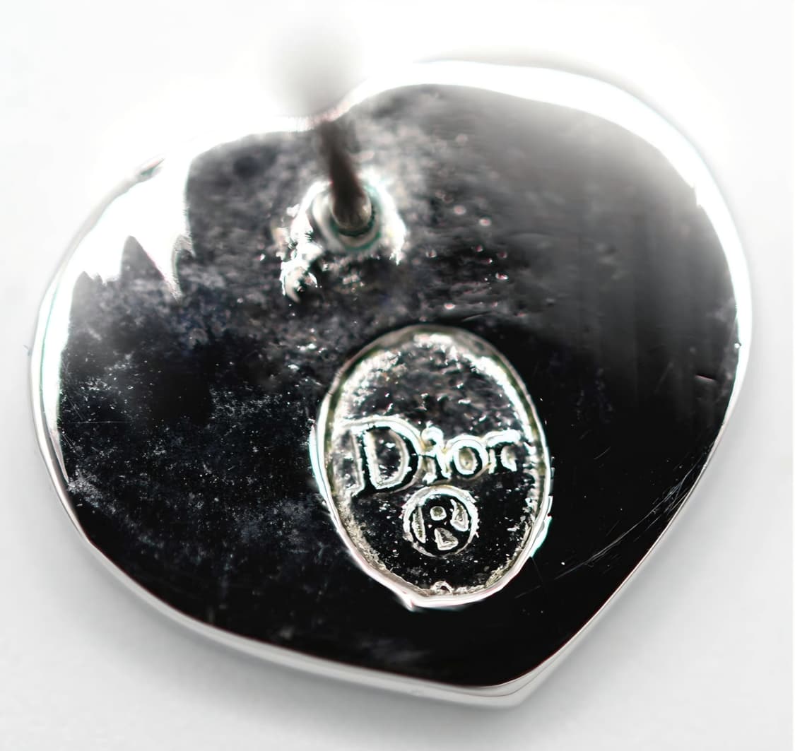 빈티지 디올 실버 하트 CD 귀걸이 상품이미지5