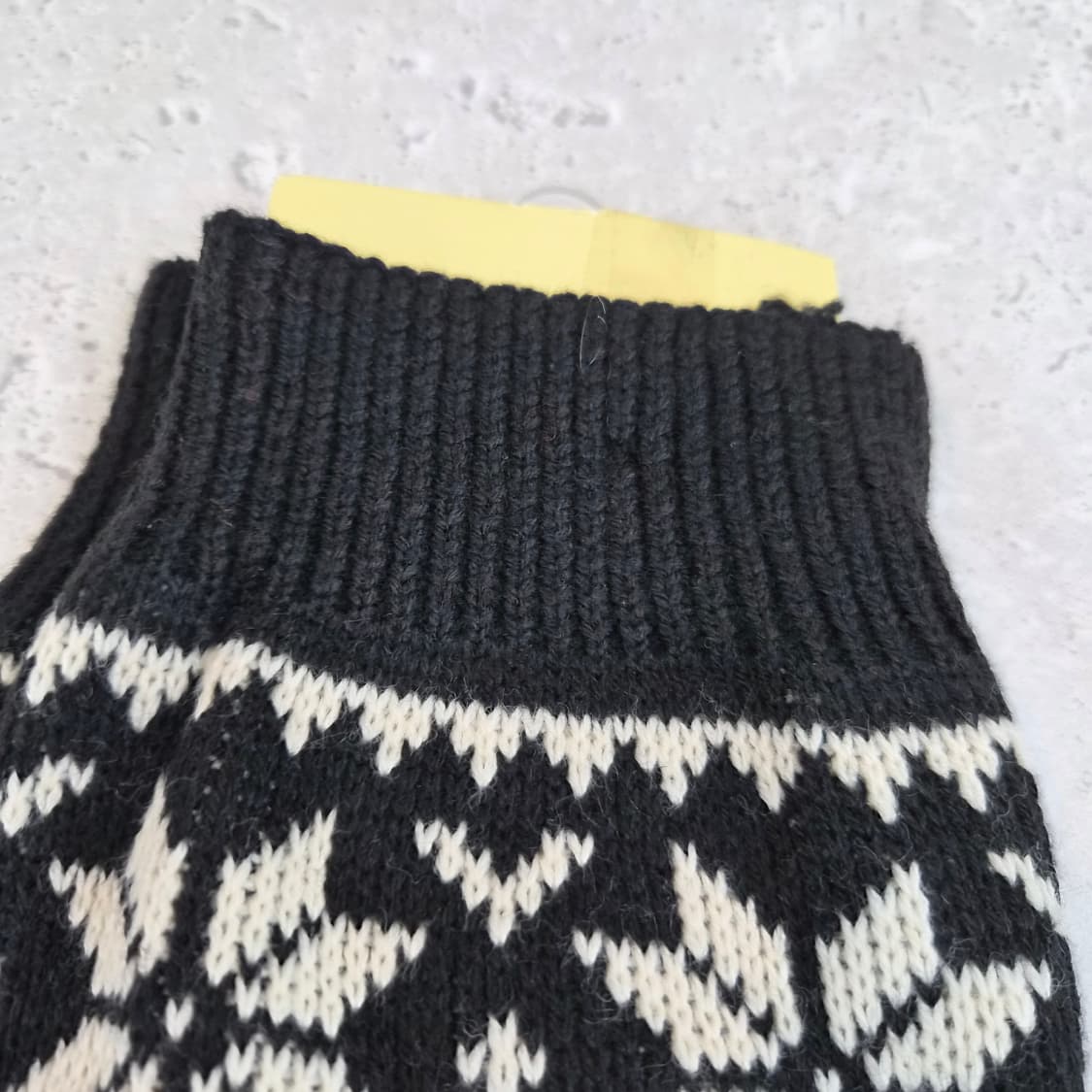 노르딕 눈꽃 사슴 패턴 니트 레그 워머 상품이미지2