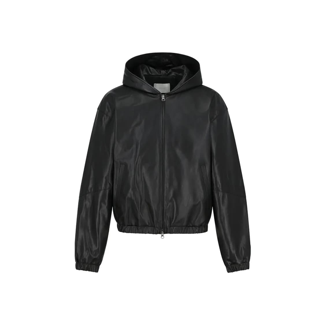 아모멘토 26ss 램스킨 레더 후드 점퍼 블랙 L 상품이미지1