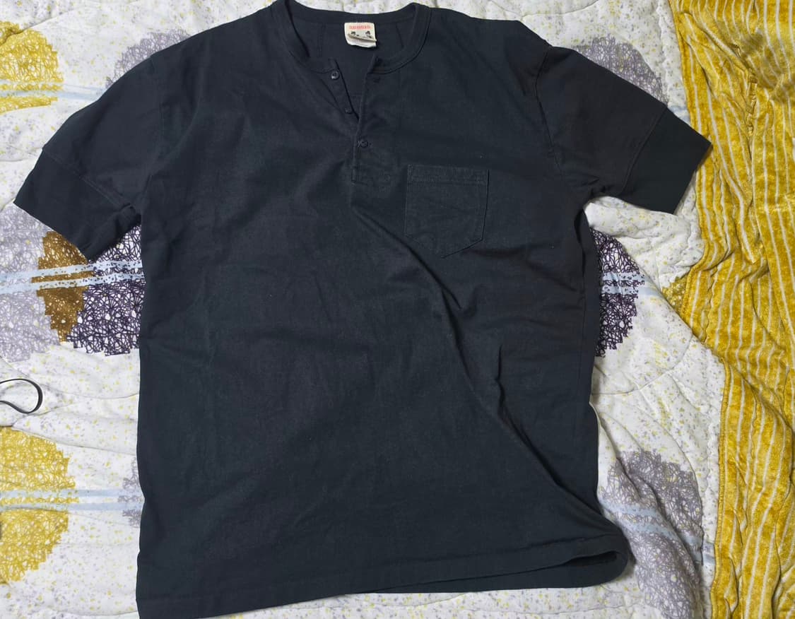 글래드핸드앤코 스탠다드 포켓 반팔 티셔츠 블랙 XL 판매 상품이미지3