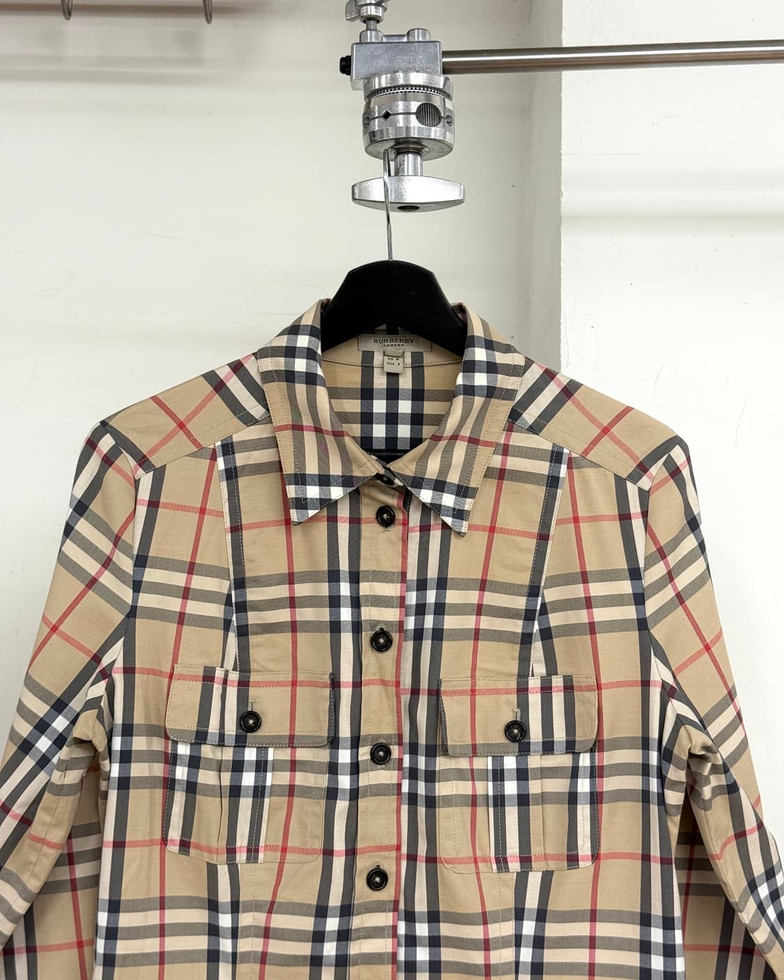 버버리 체크 코튼 셔츠 드레스 상품이미지2
