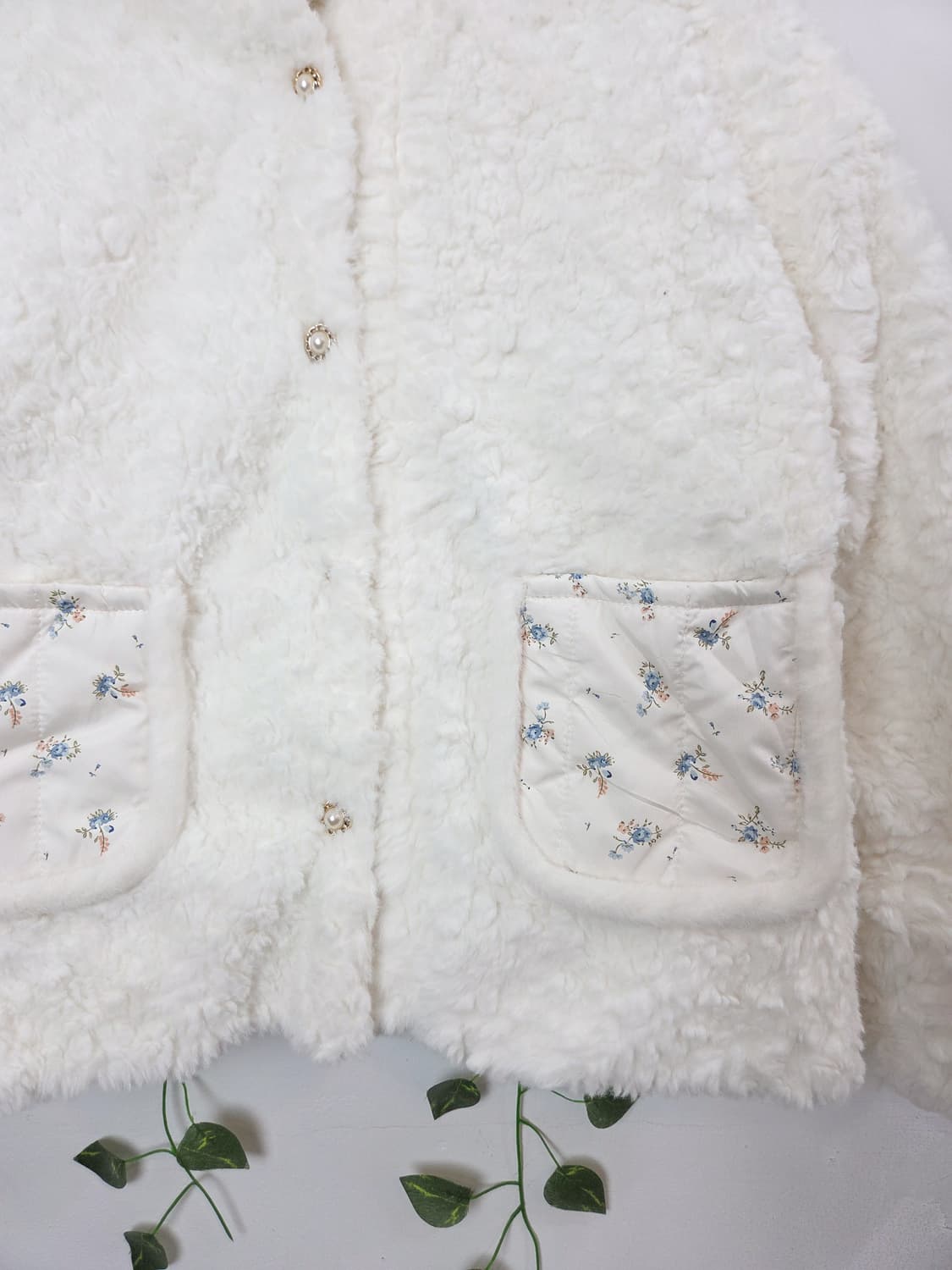 잔꽃 퍼 리버시블 자켓 상품이미지7