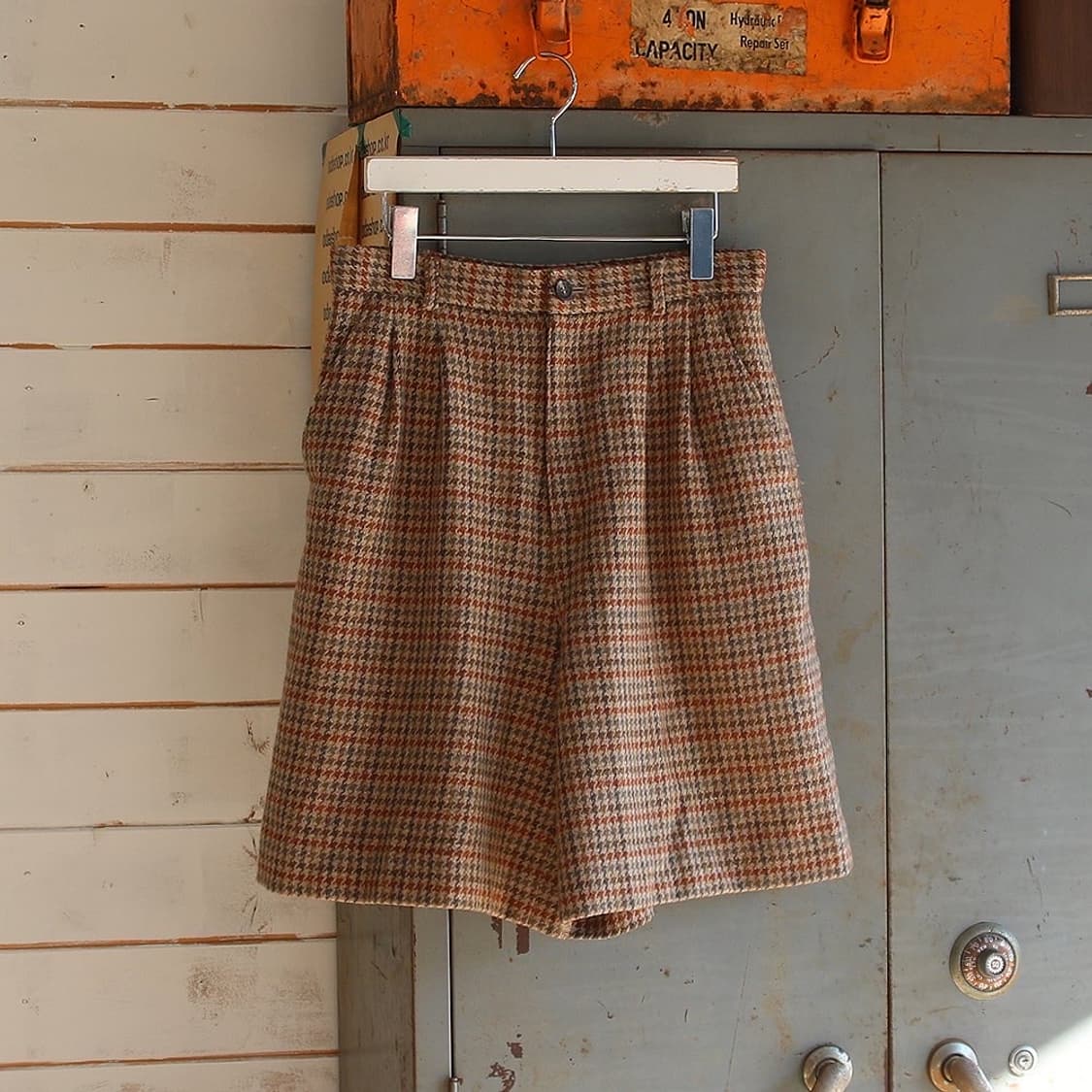 RAFAH 하운즈투스 체크 모직 반바지 (여성용 28) 상품이미지2