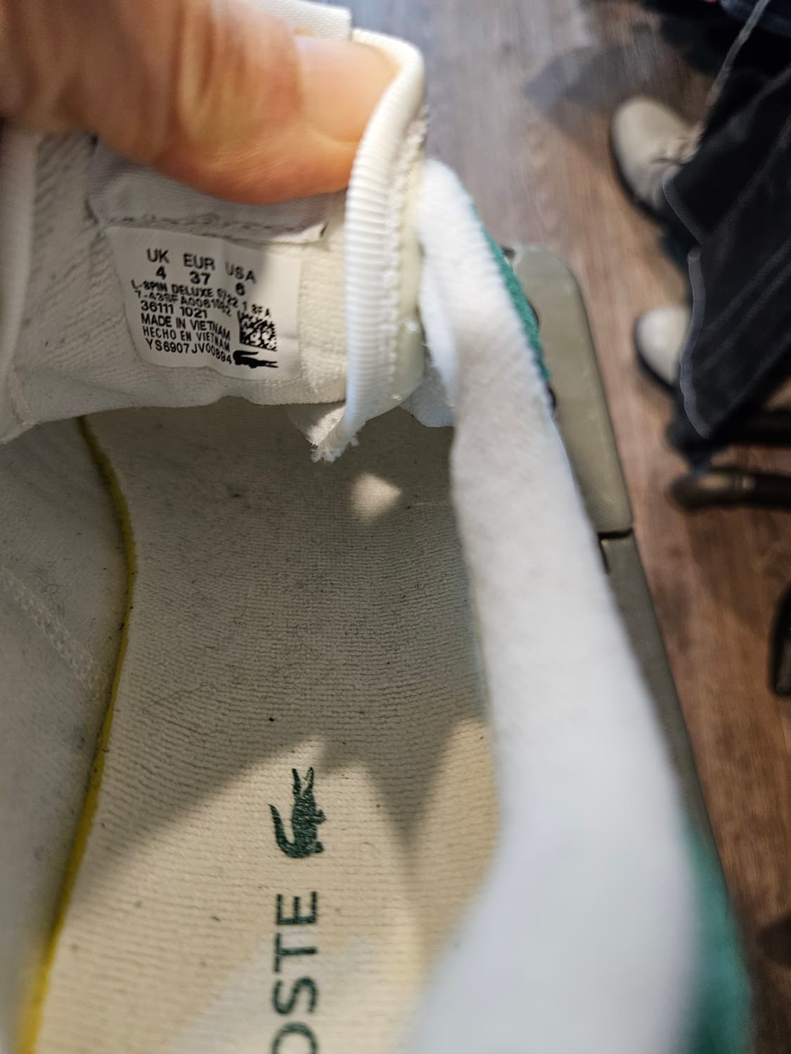 상태최상)라코스테 스니커즈 그린/화이트 상품이미지5