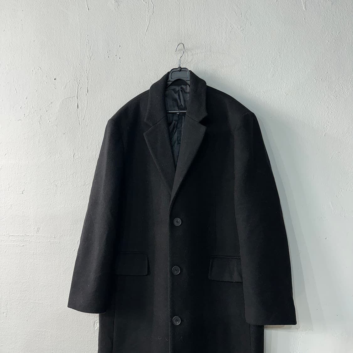 무신사스탠다드 울블렌드 빅대디 싱글 롱코트 M 상품이미지2