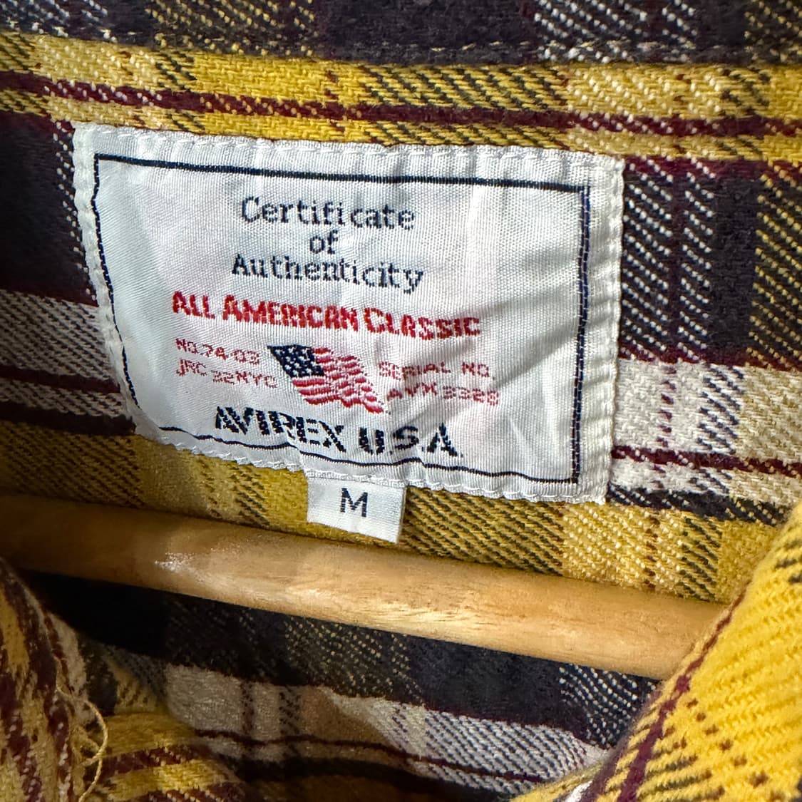 [M] AVIREX 아비렉스 플란넬셔츠 상품이미지7