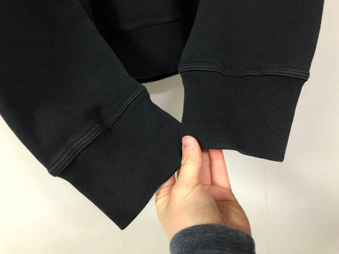 스투시 세미오버핏 기모 맨투맨 M _ 블랙 상품이미지5