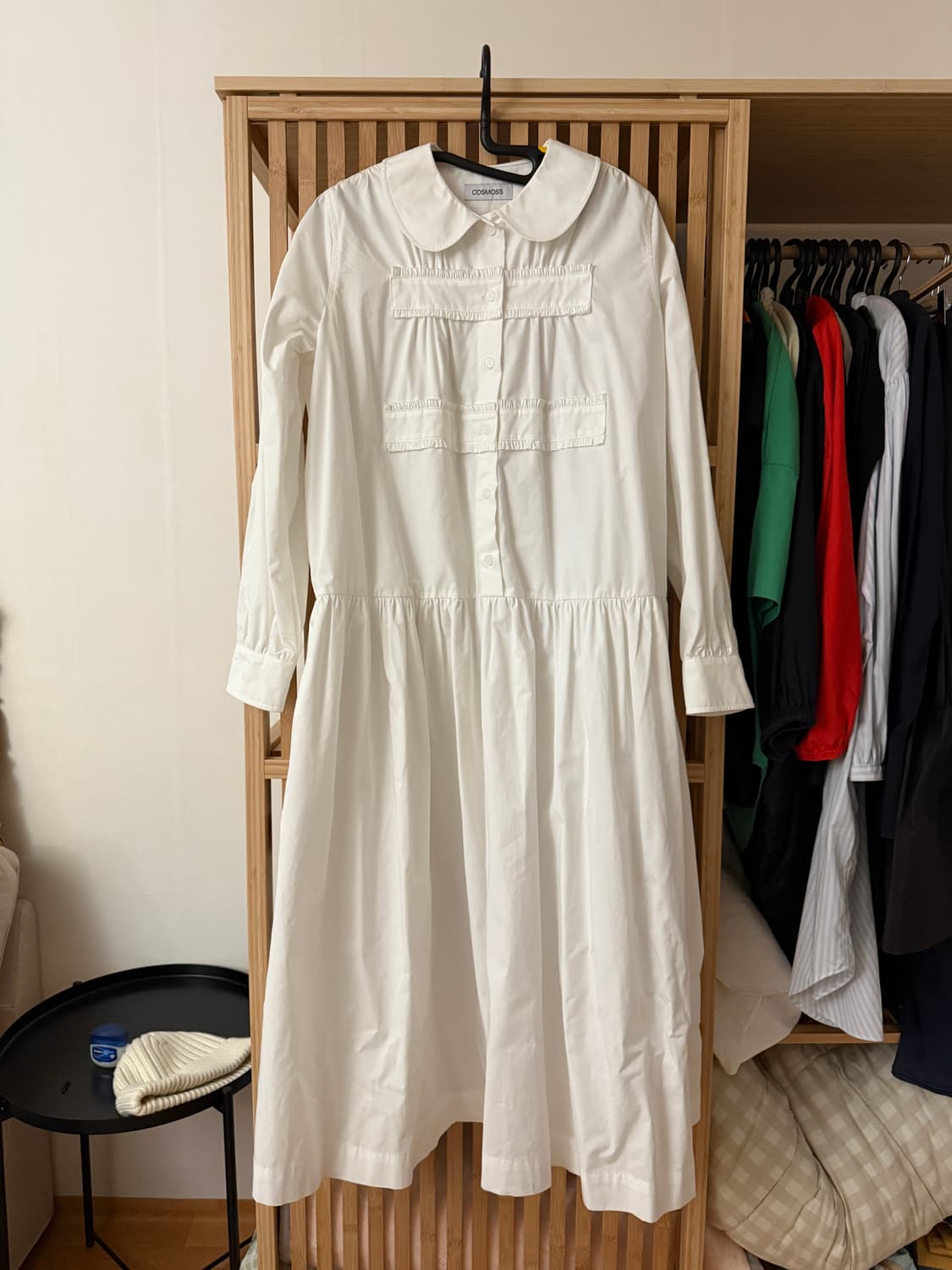 코스모스 화이트 원피스 상품이미지4