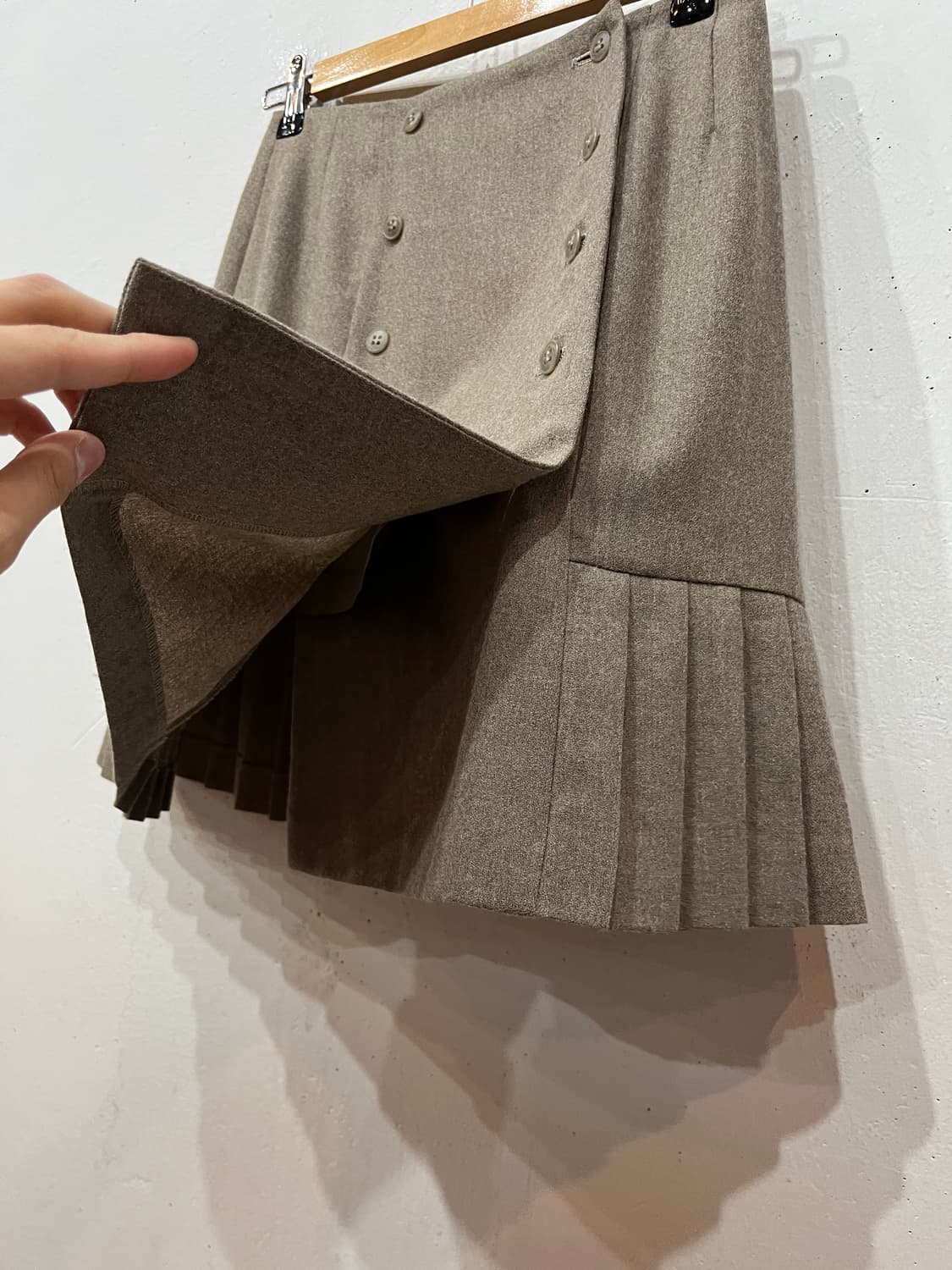 HIYOSHIYA 퓨어울 랩스커트 치마  상품이미지2