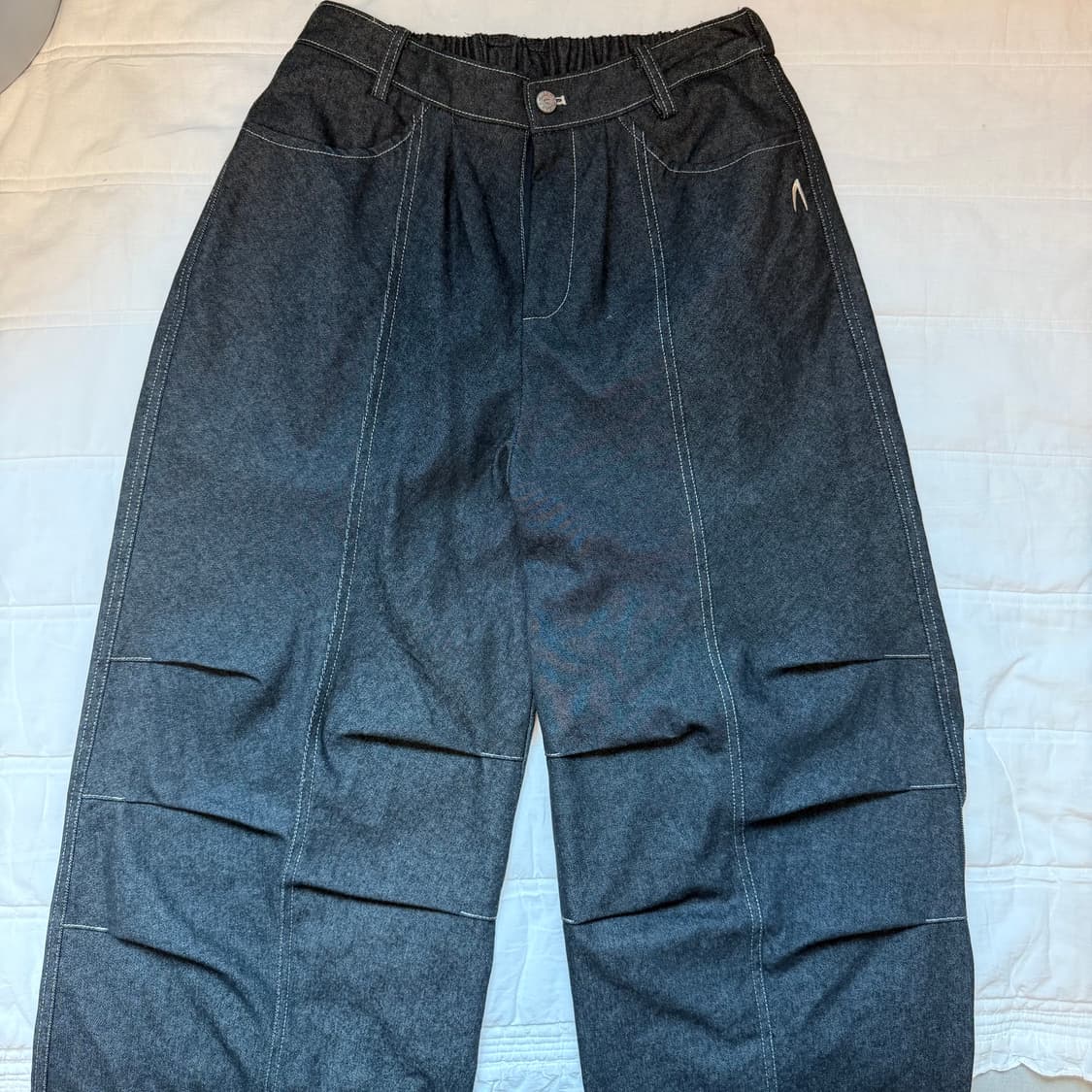 상태최상 아캄 98 프린팅 2사이즈 데님 상품이미지3