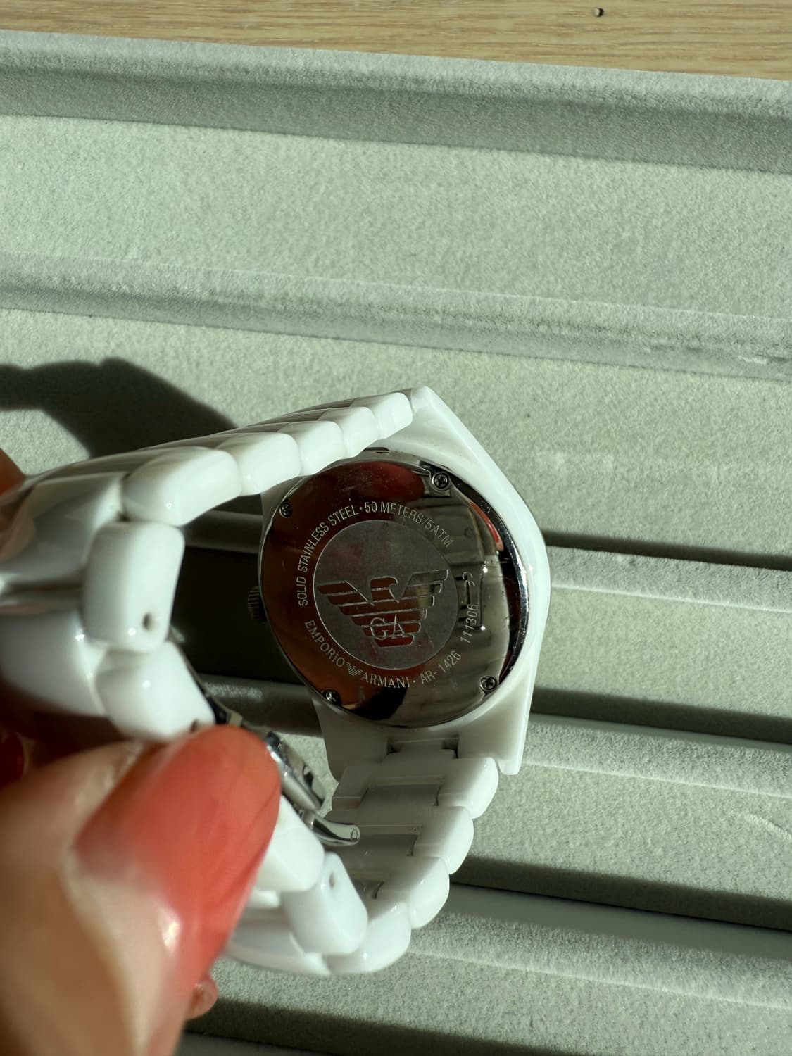 [정가98만원] 엠포리오 아르마니 뉴욕 5th Ave 컬렉션 세라믹 워치 상품이미지6