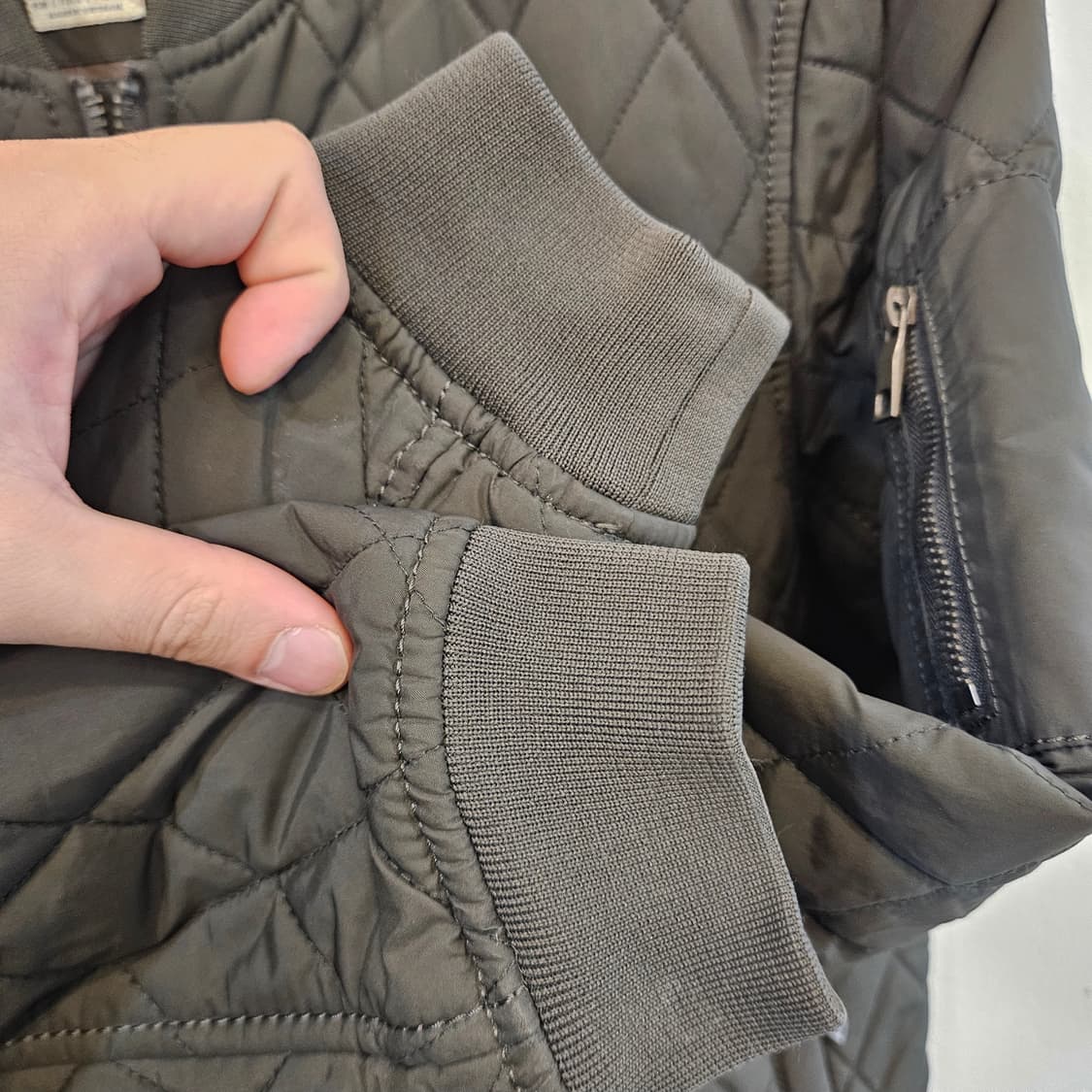 100(L) 자라 MAN 퀼팅 봄버 자켓 상품이미지5