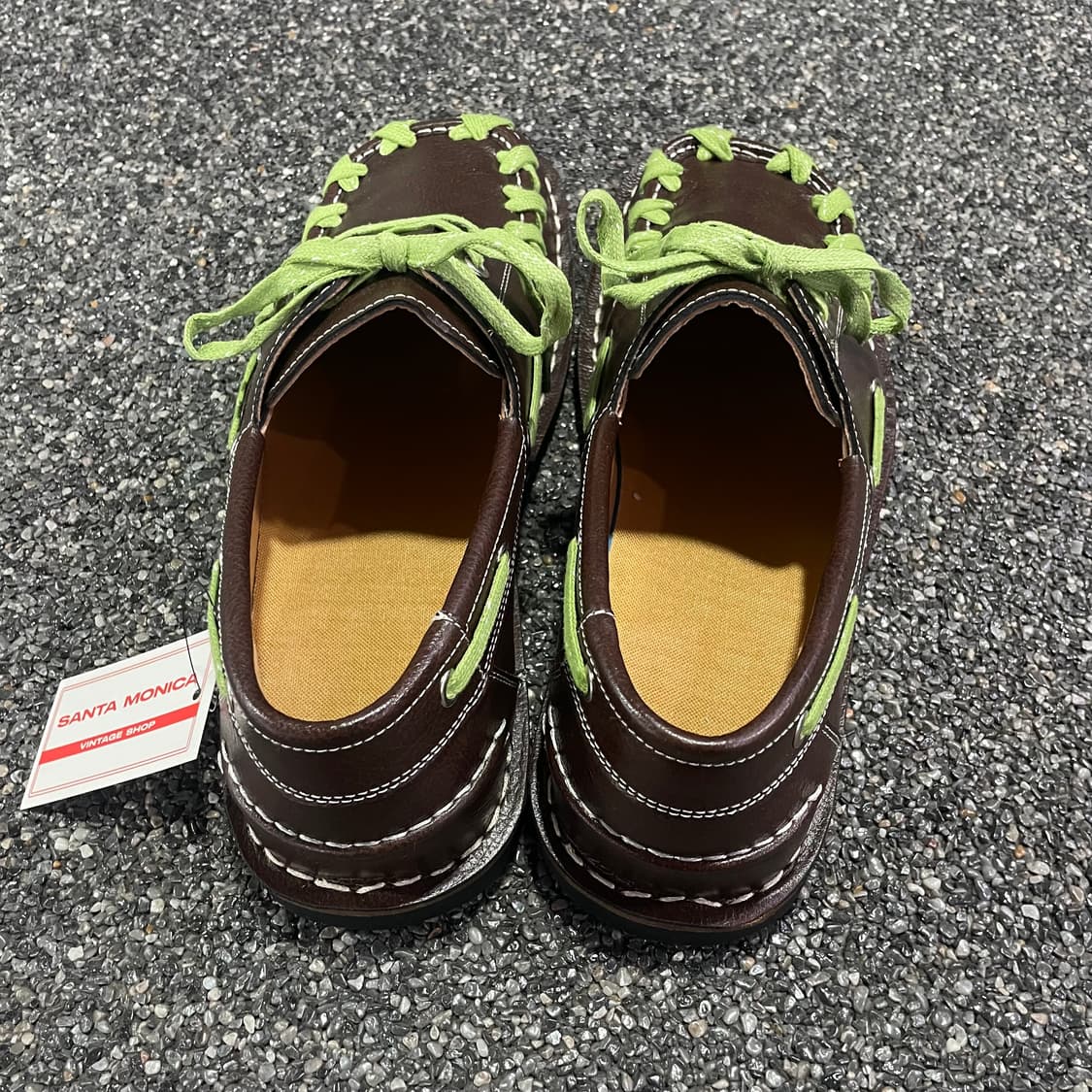 빈티지 캠퍼 에키 레이스업 브라운 레더 로퍼 B3687 상품이미지3