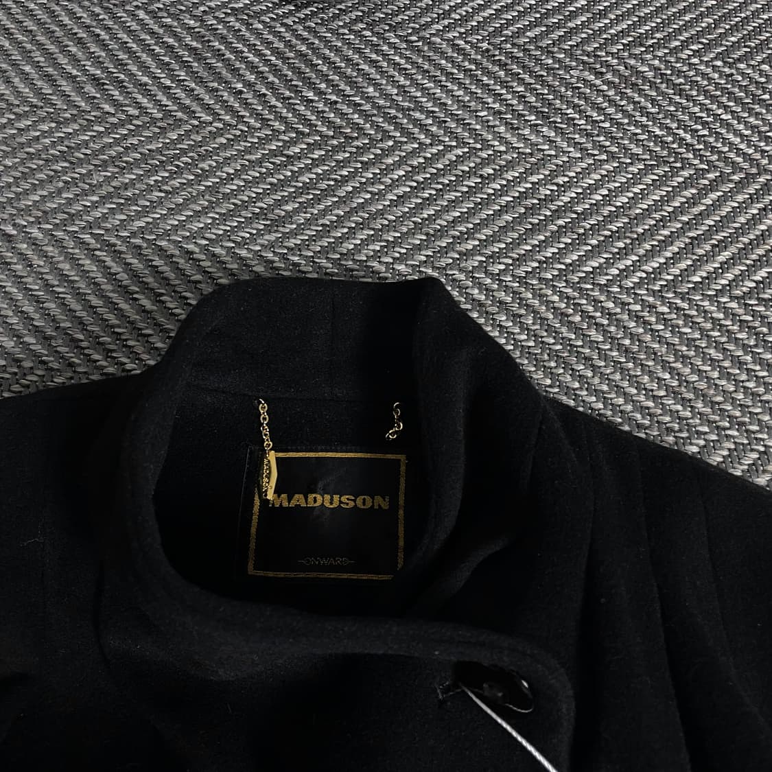 MADUSON 일본 빈티지 울 롱코트 블랙y 3636 상품이미지7