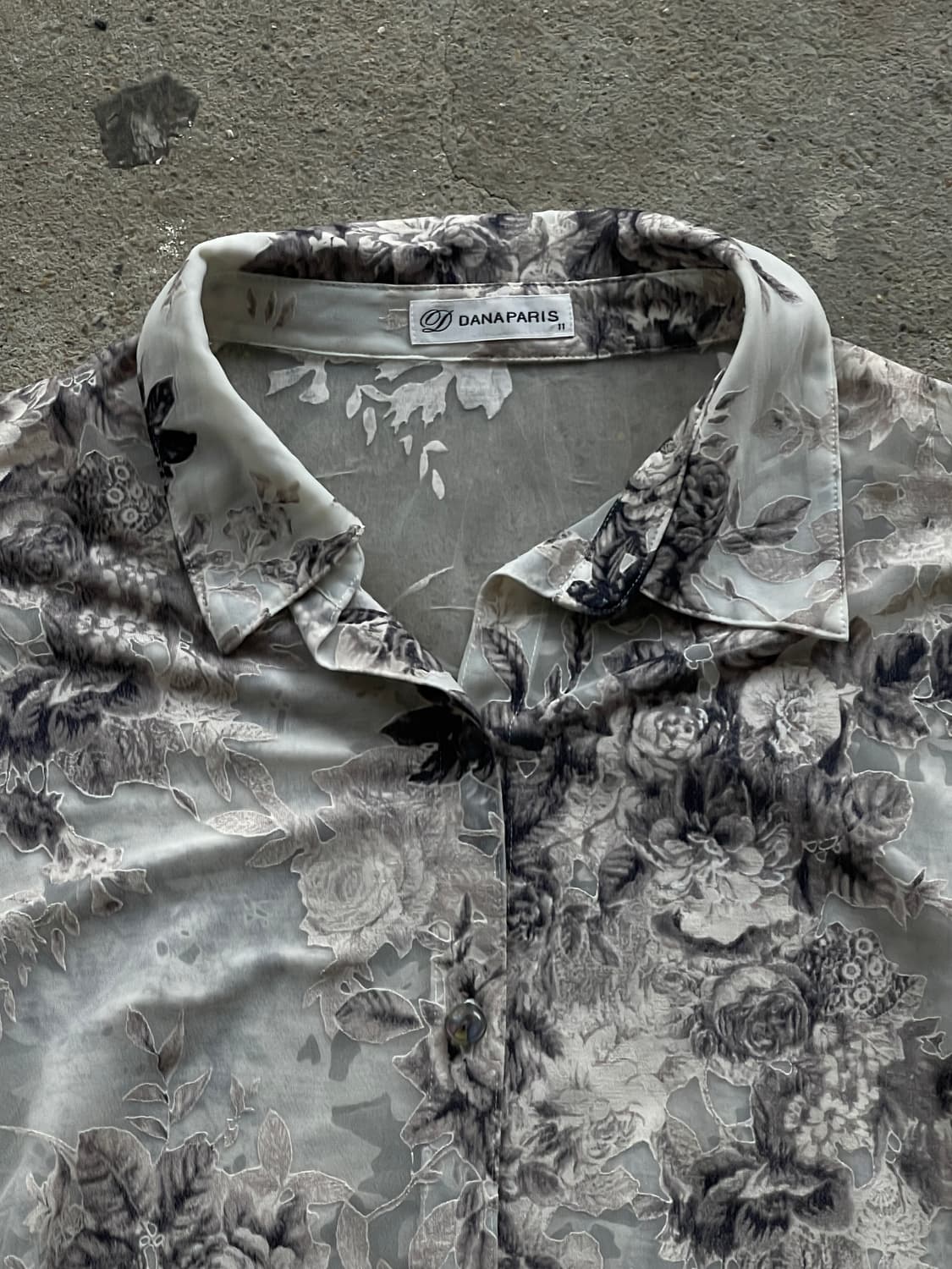 dark rose see through shirts 상품이미지2