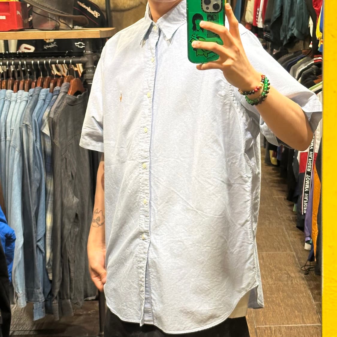 [HI] 폴로 랄프로렌 반팔셔츠 스카이블루 상품이미지3