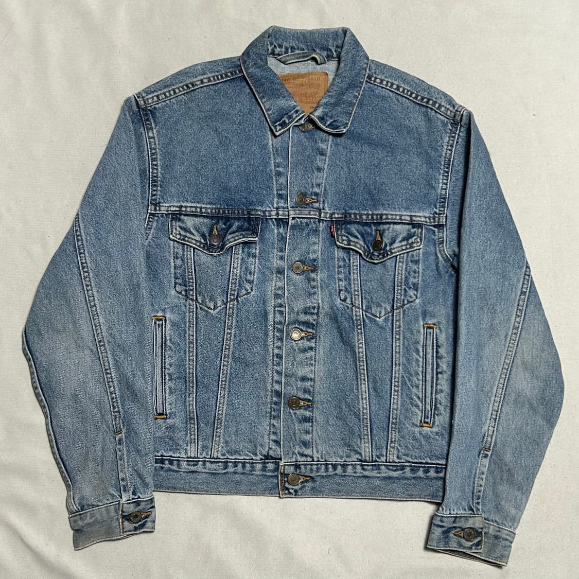 S 90s Levi's 리바이스 70507 USA 데님 트러커 자켓 상품이미지2