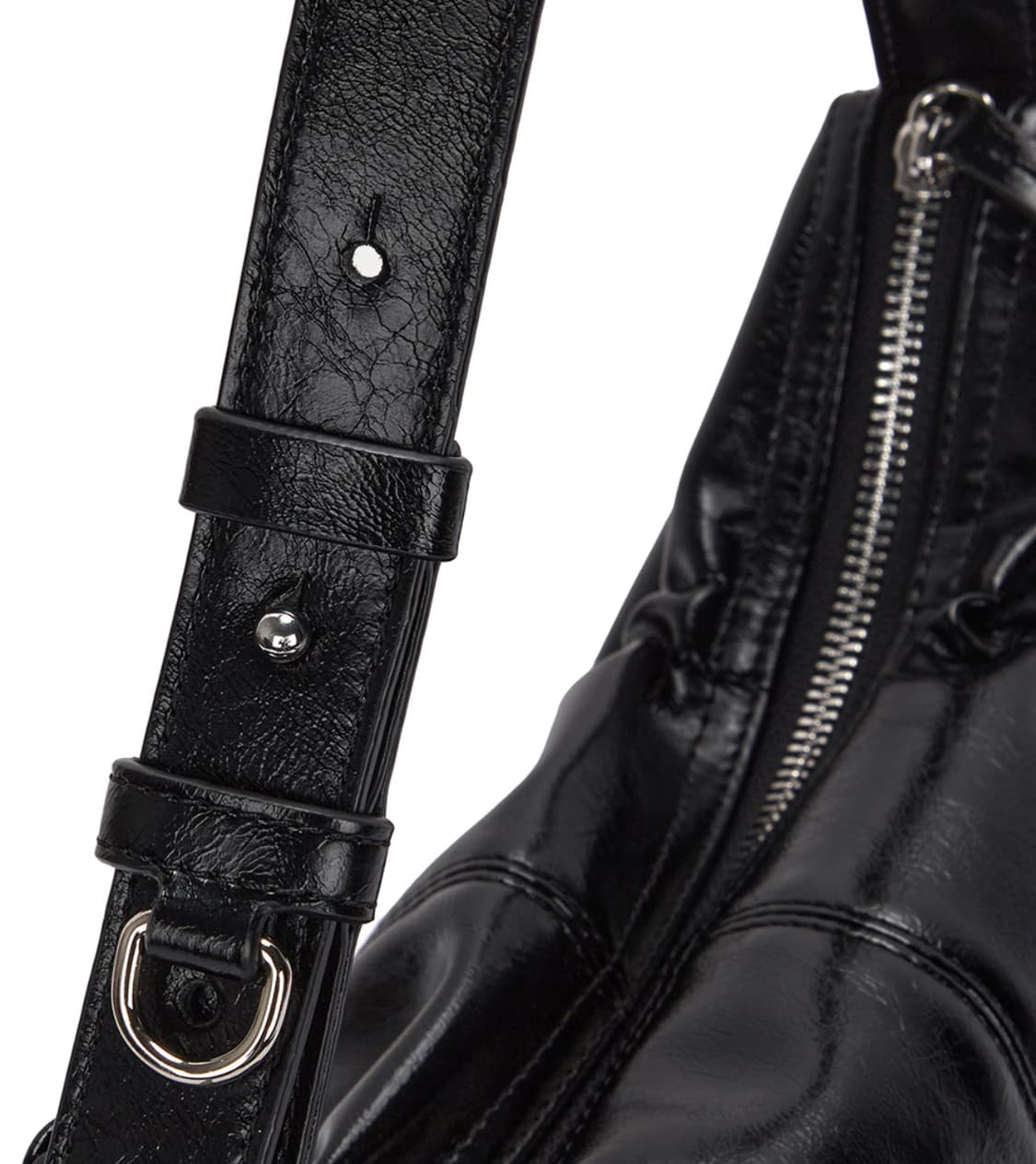 [Matin Kim]마뗑킴 셔링 리본라운드 백(아이보리) 상품이미지4