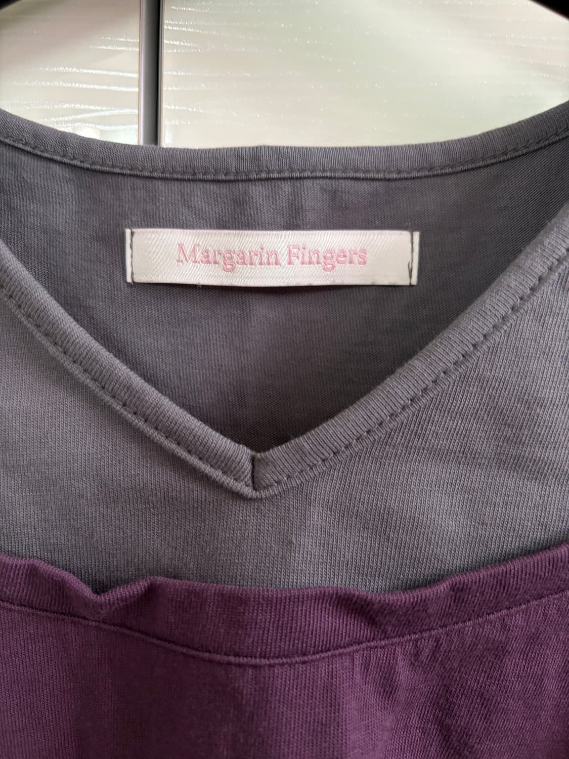 마가린핑거스 레이어드 컷아웃 티셔츠 오프숄더 상품이미지7