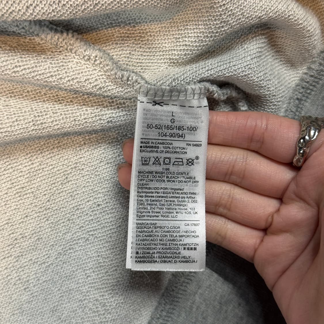 L) GAP 갭 그레이 후드집업 상품이미지8