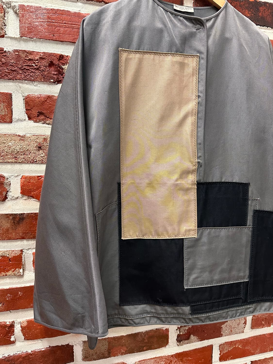 (40)보테가베네타 오버핏 패치워크 풀오버 상품이미지3