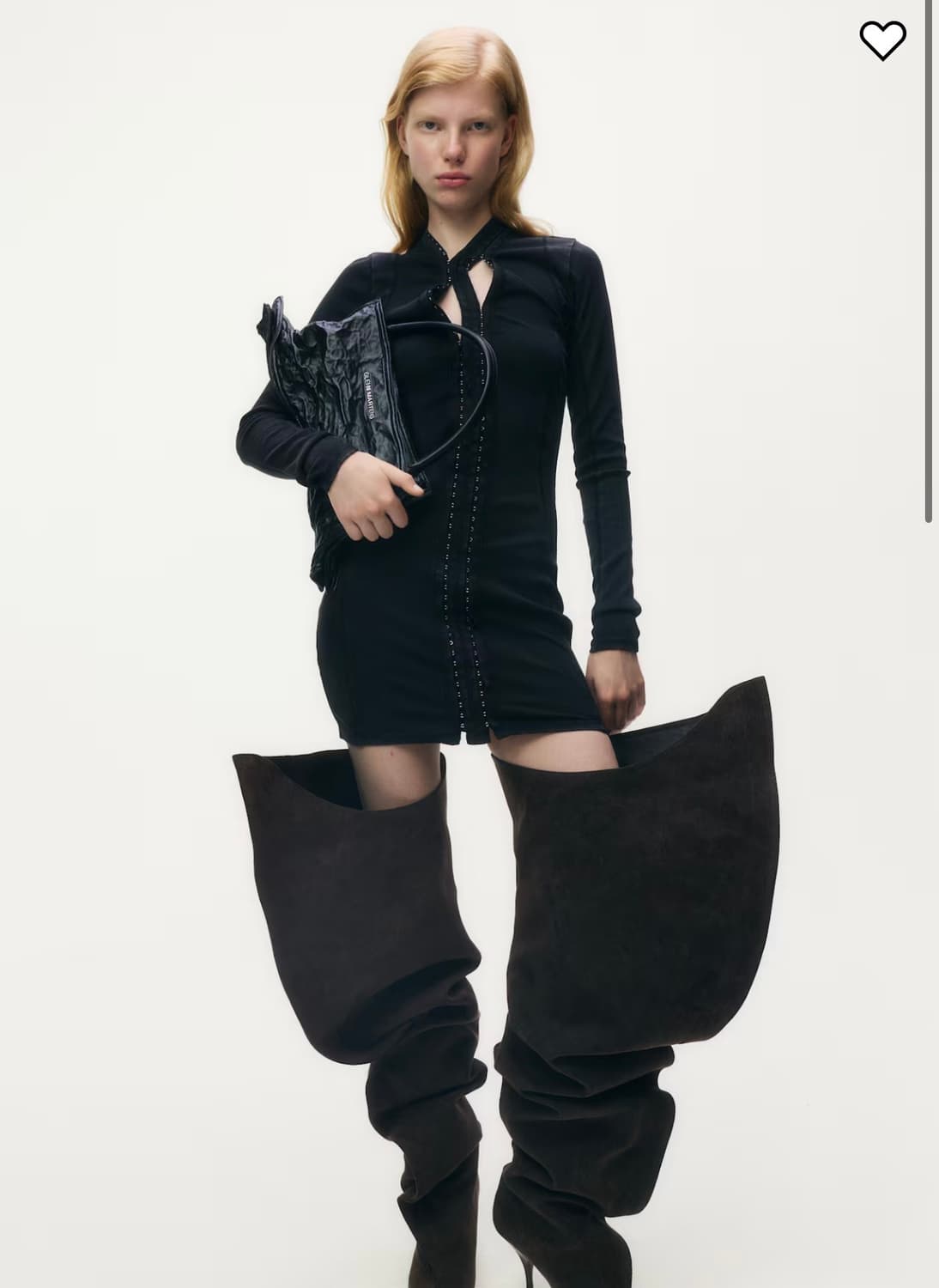 H&M 글렌마틴스 리브드 후크 원피스 XS 상품이미지2