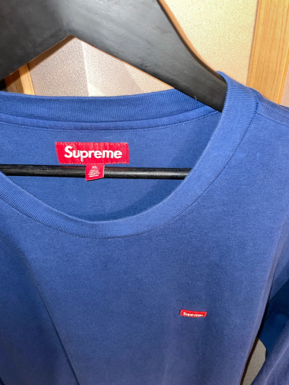 슈프림 스몰 박스 롱슬리브 다크 로얄 XL 상품이미지4