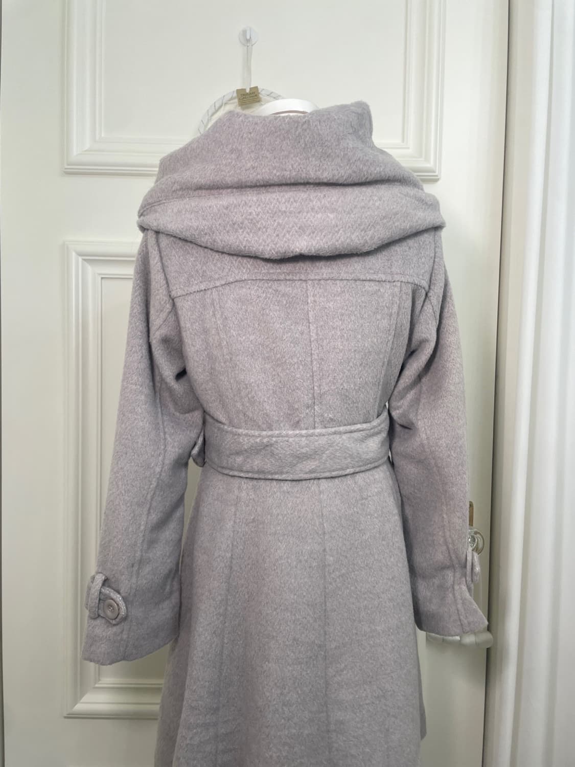 CECIL MCBEE gray big collar belt point c 상품이미지4