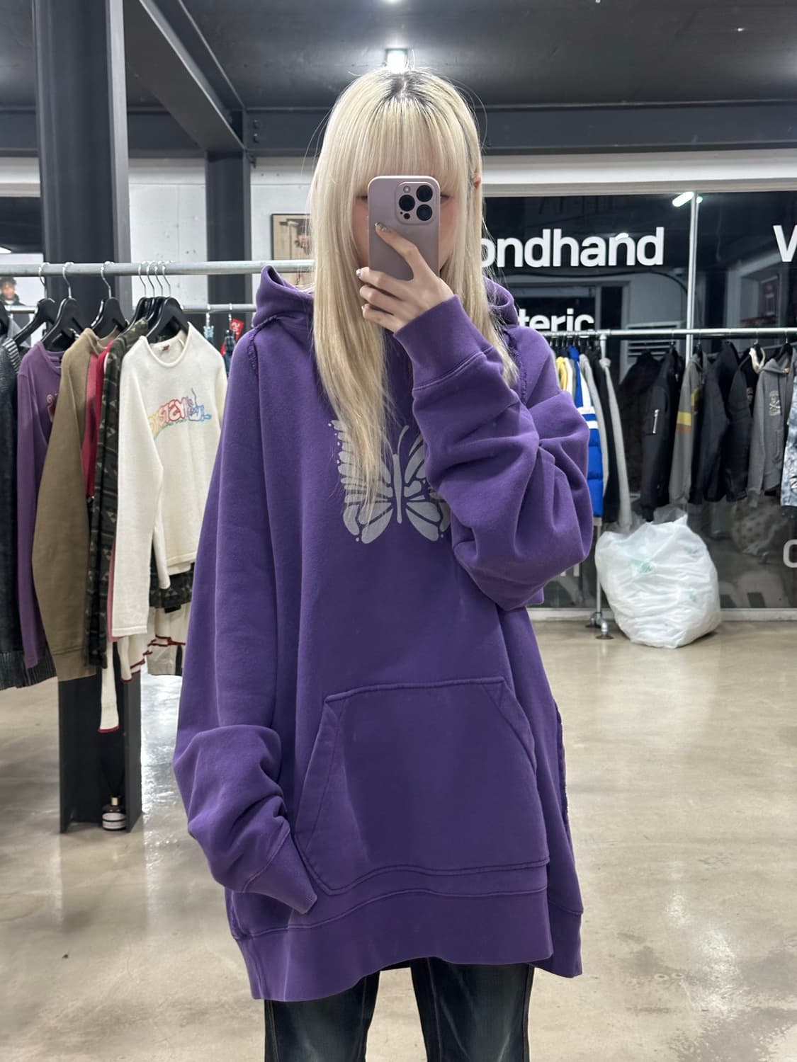 니들스 빠삐용 후드티 상품이미지1