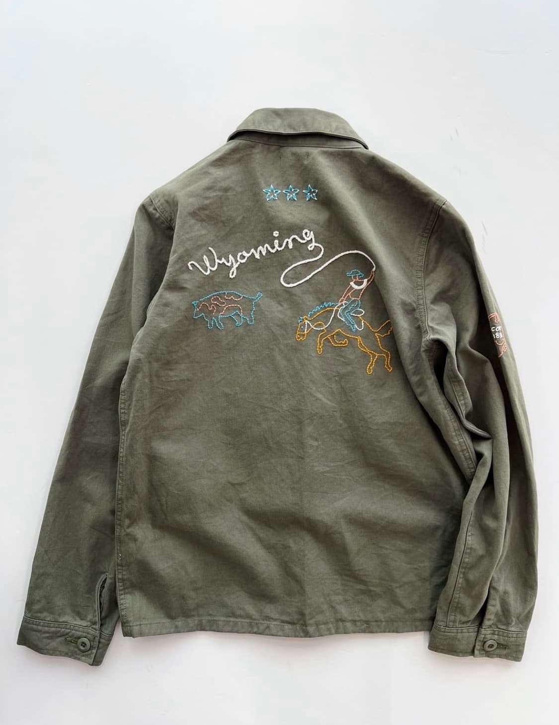 자수 워크 자켓 상품이미지2