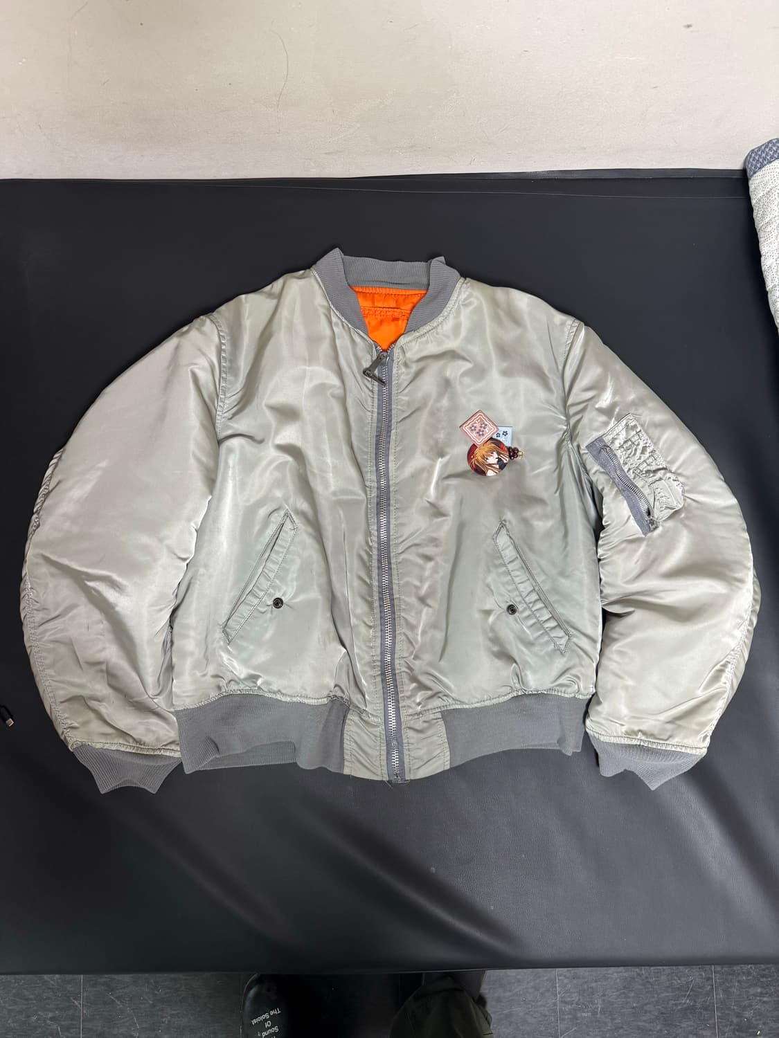 알파인더스트리 90s MA-1 마원 건메탈 베트멍 핏 상품이미지1