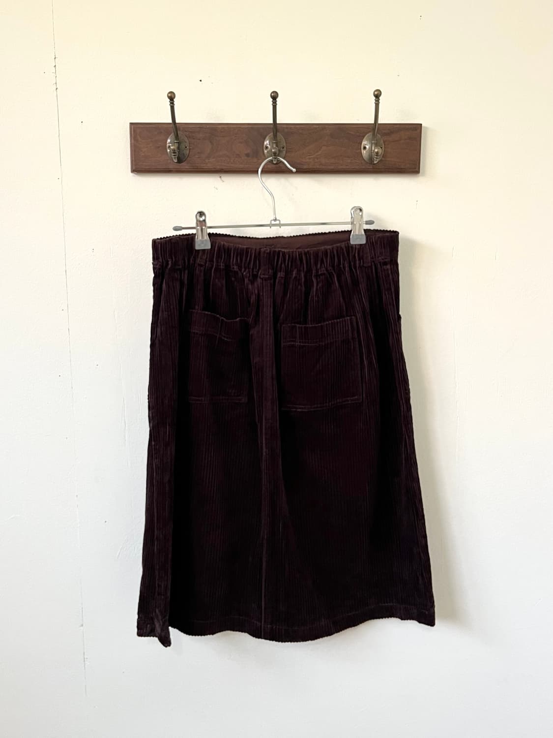 earth music 브라운 골덴 스커트 상품이미지3