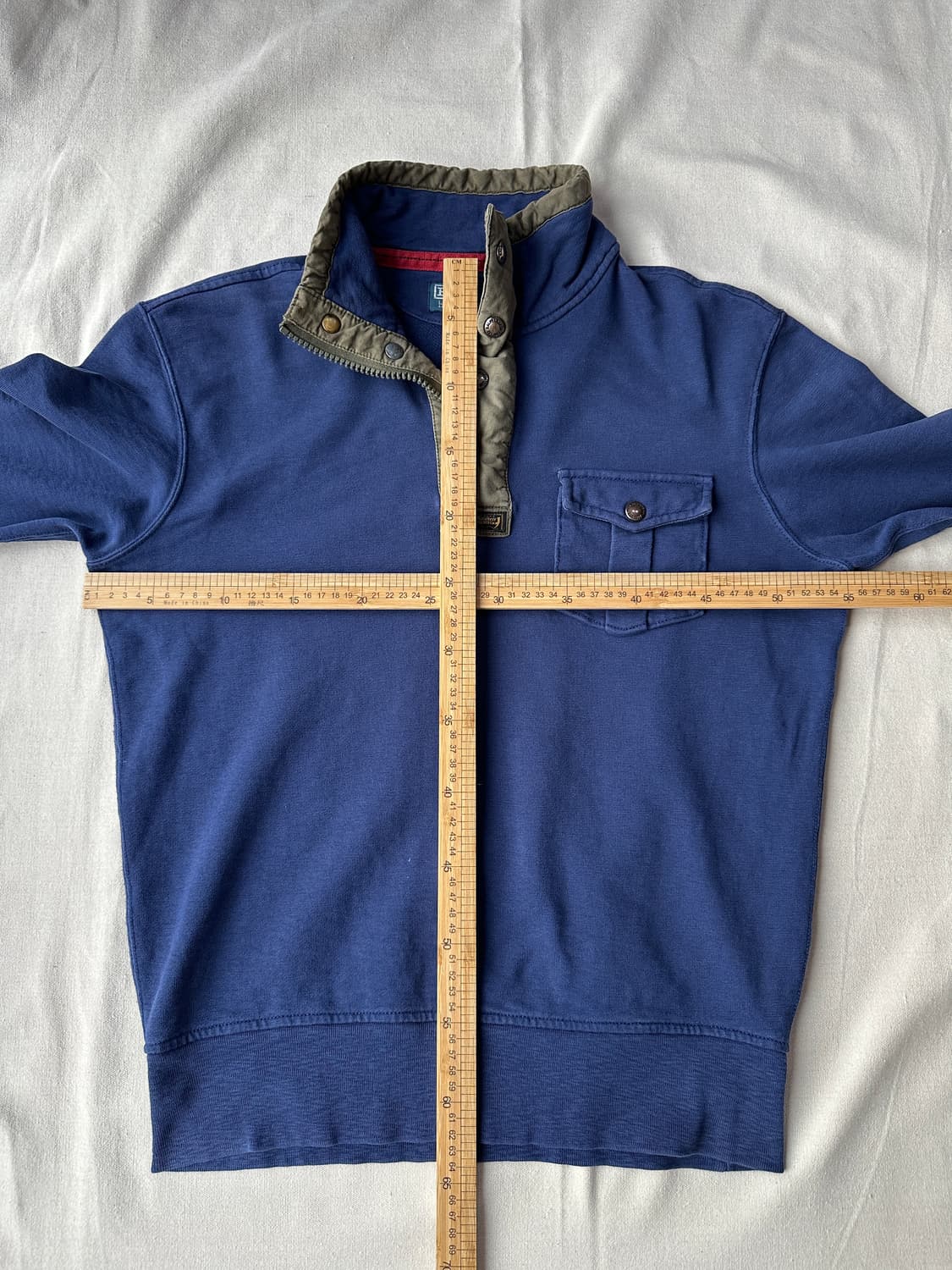 폴로 랄프로렌 밀리터리 반집업 엘보우패치 스웻셔츠 M 상품이미지10