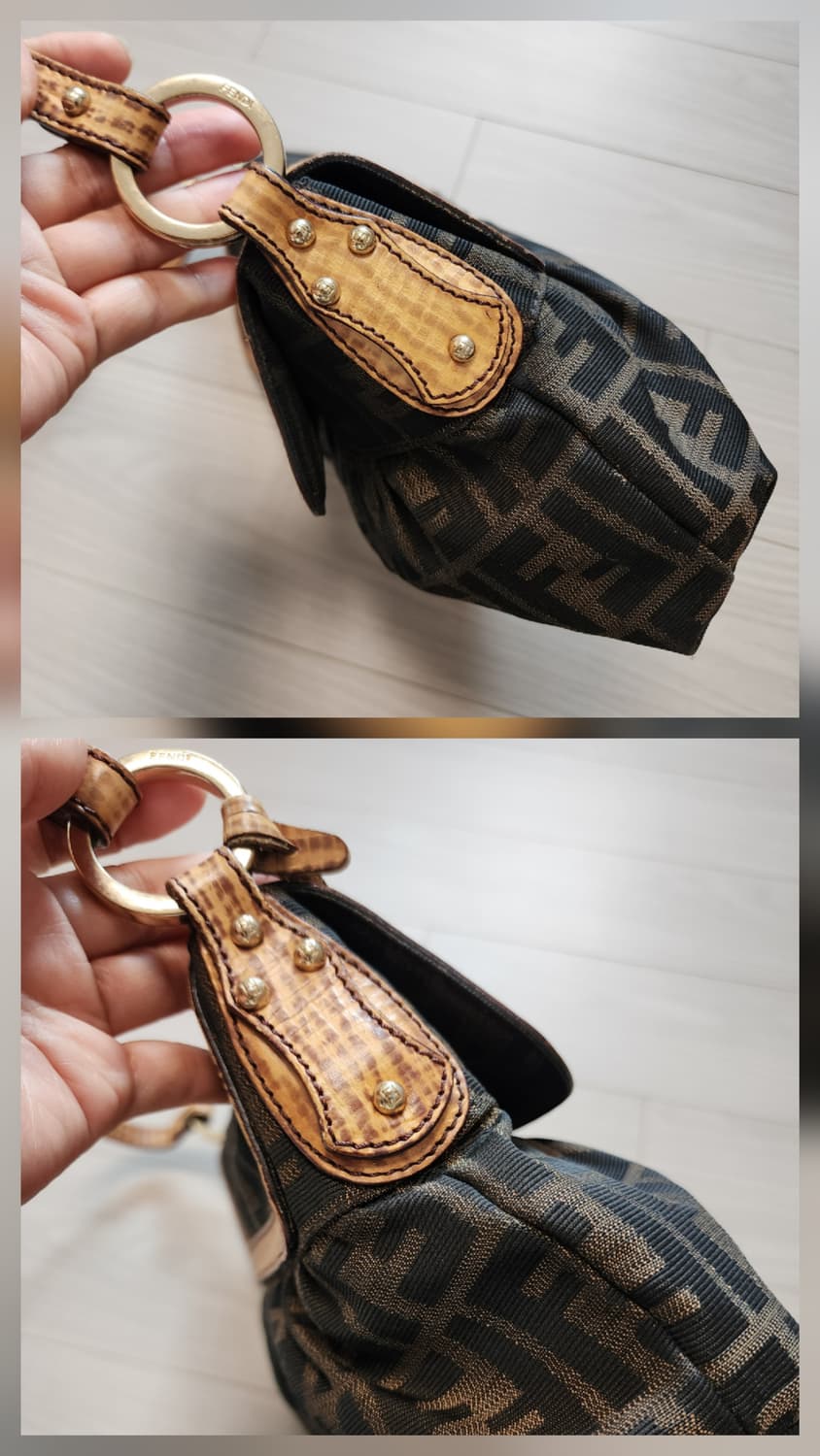 정품 펜디 FF 로고 쉐프 미니 숄더백  상품이미지5