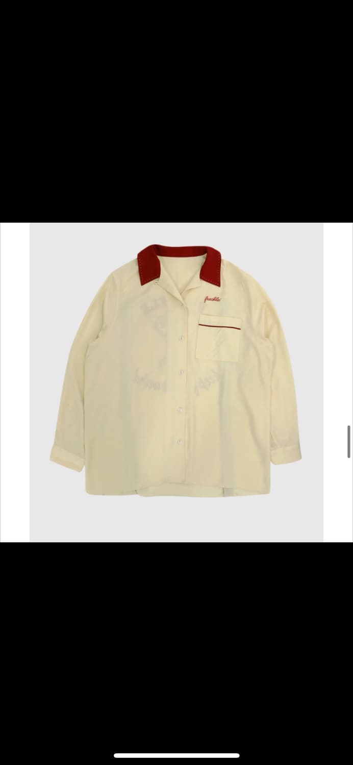 프레클 FRECKLE bowling shirt in yellow 상품이미지4