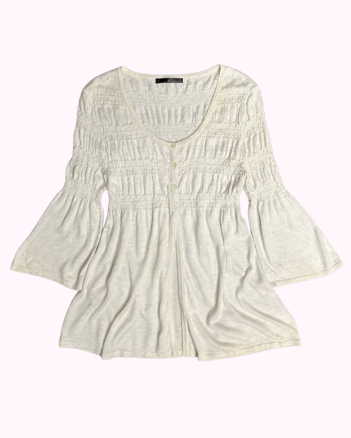 ivory glitter punching cardigan 상품이미지1