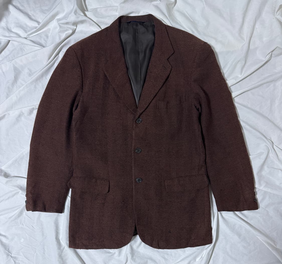 요지야마모토 AAR 헤링본 울 블레이저 상품이미지1